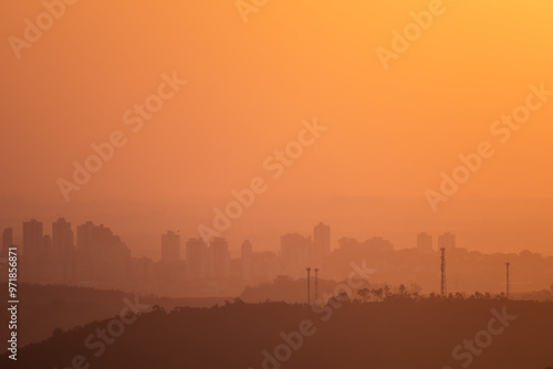 Poluição na cidade após queimadas