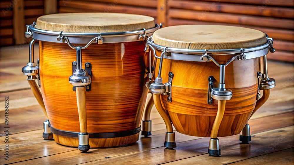 Crafted from solid wood, the pandereta's resilient frame withstands the rhythmic poundings of metal jingles, creating a Crafted from solid wood, the pandereta's resilient frame withstands the rhythmic poundings of metal jingles, creating a