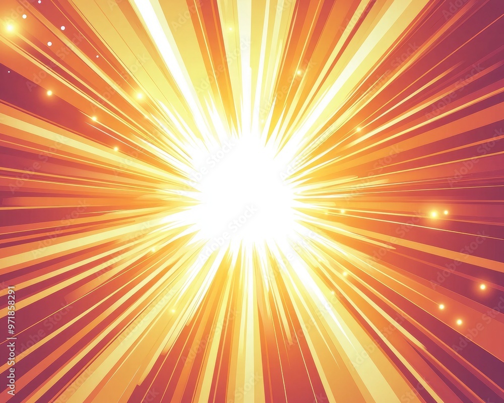 Line art illustration featuring an abstract background with a radiant burst and an explosion of light rays in a graphic design format Line art illustration featuring an abstract background with a radiant burst and an explosion of light rays in a graphic design format