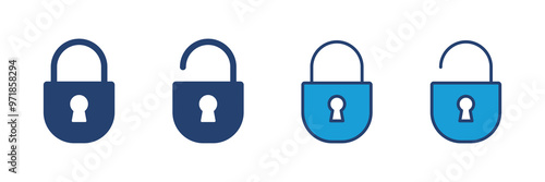 Lock icon vector. Padlock icon vector. Encryption icon. Security symbol