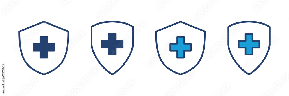 Obraz premium Health insurance icon vector. Insurance health document icon