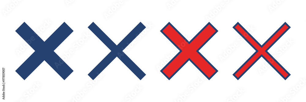 Fototapeta premium Close vector icon. Delete icon vector. cross sign