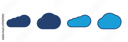 cloud icon vector. cloud vector icon