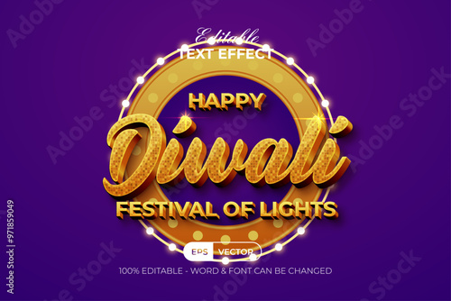 Happy Diwali Editable Text Effect