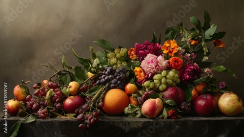 Still Life with Fruit and Flowers