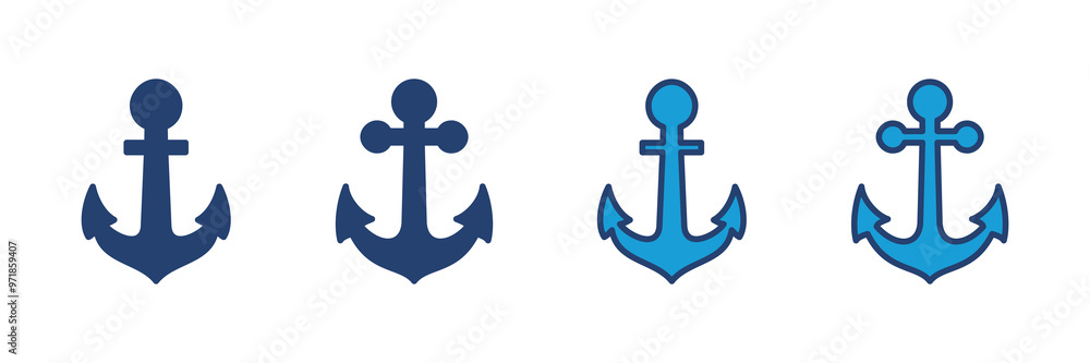 Anchor icon vector. Anchor symbol logo. Anchor marine icon. Anchor icon vector. Anchor symbol logo. Anchor marine icon.
