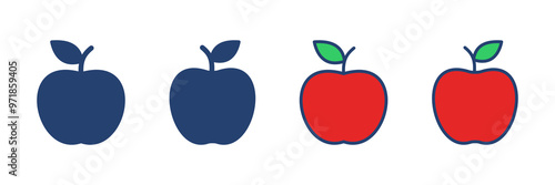 Apple icon vector. Apple vector icon. apple symbols for your web design. photo