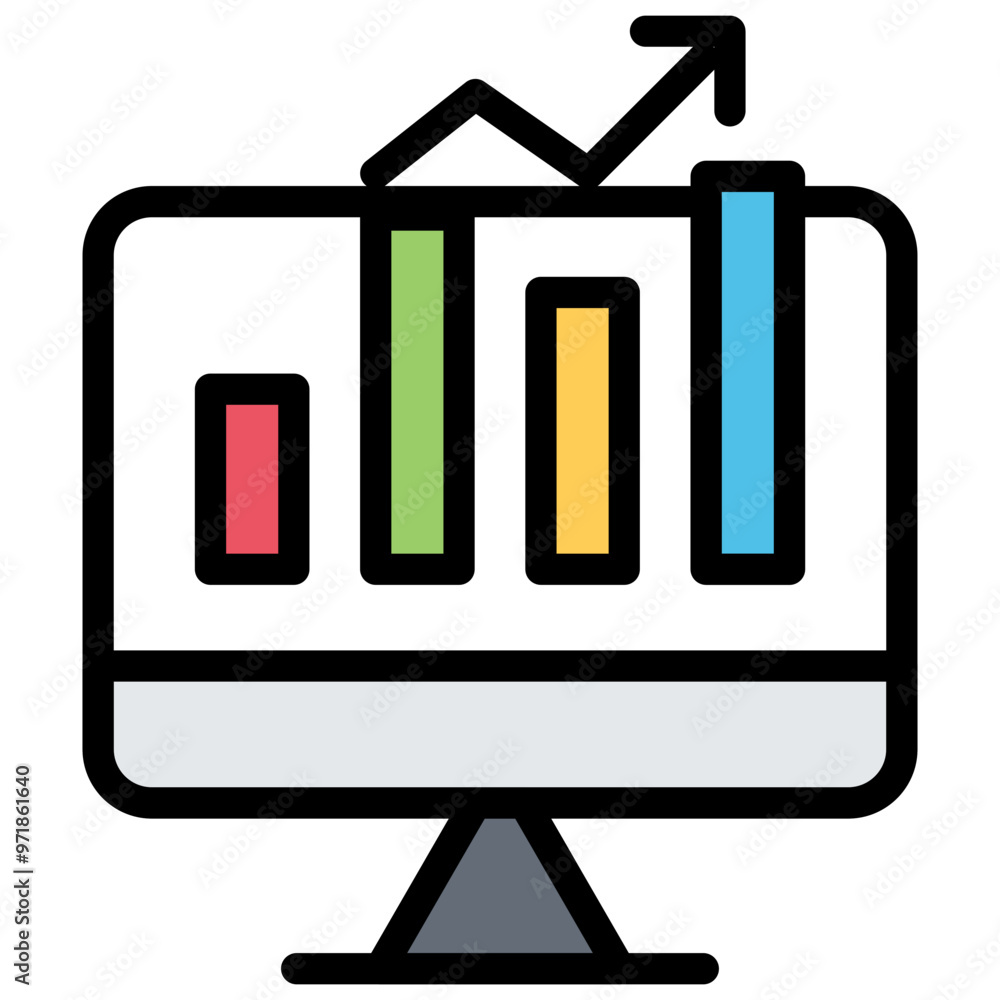 Monitor. icon vector symbol illustration Monitor. icon vector symbol illustration