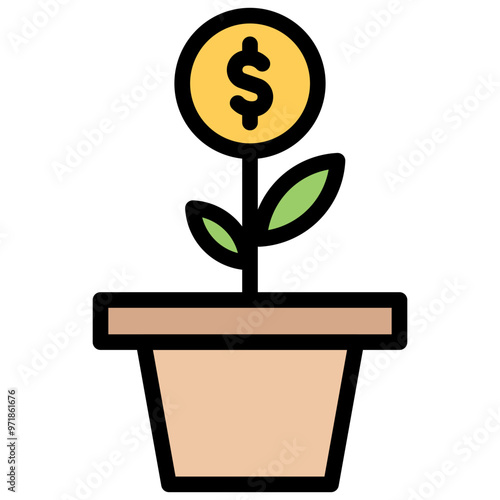 -Investment icon vector symbol illustration