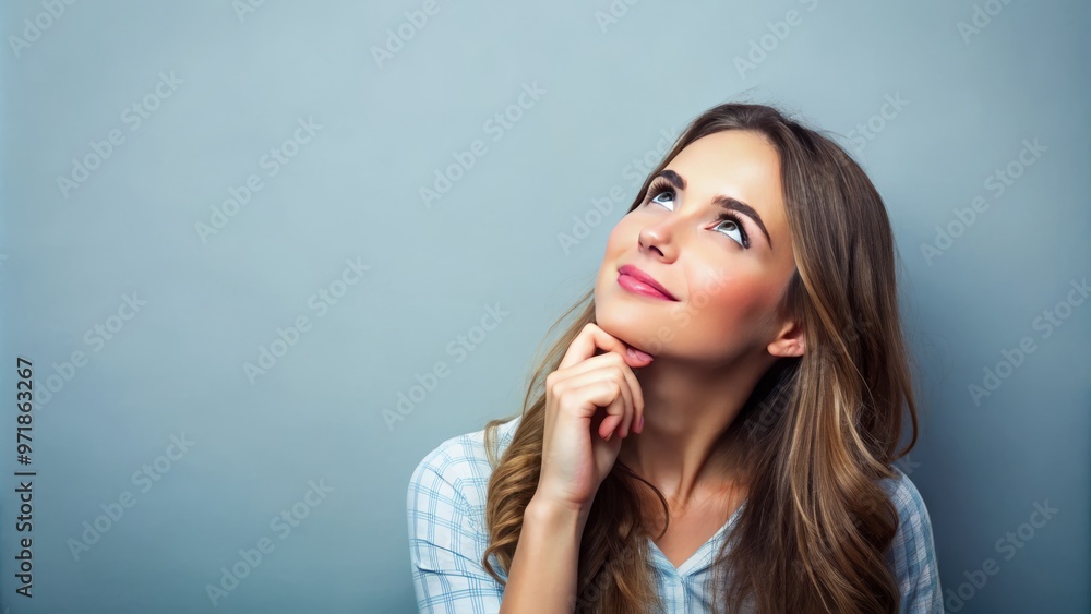 Her brow furrowed in concentration, the young woman's finger drummed a slow rhythm on her chin as she Her brow furrowed in concentration, the young woman's finger drummed a slow rhythm on her chin as she