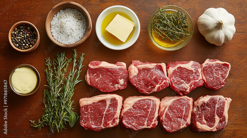 ingredients for making steak bites: ingredients for making steak bites: