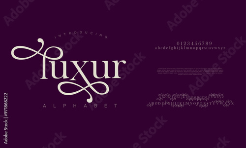 Luxur creative modern geometric urban alphabet font. Digital abstract futuristic, game, techno, robot, music, logo, sport, minimal technology typography. Simple numeric vector illustration