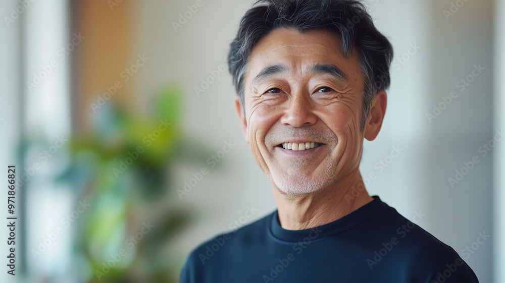 秋を感じながら走る熟練のランナー 秋を感じながら走る熟練のランナー