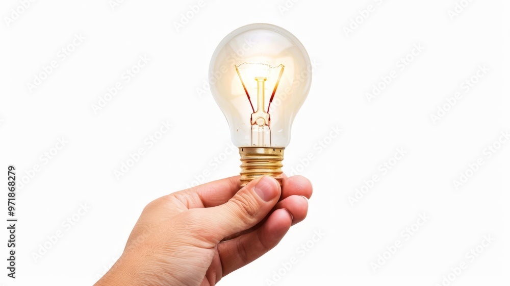 person holding a light bulb generative ai person holding a light bulb generative ai