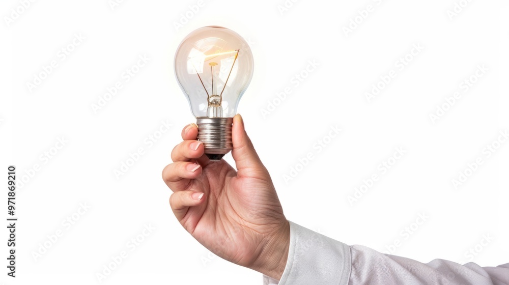 person holding a light bulb generative ai person holding a light bulb generative ai