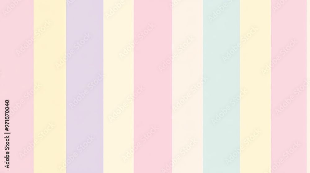 Pastel Colored Vertical Stripes Pattern Pastel Colored Vertical Stripes Pattern