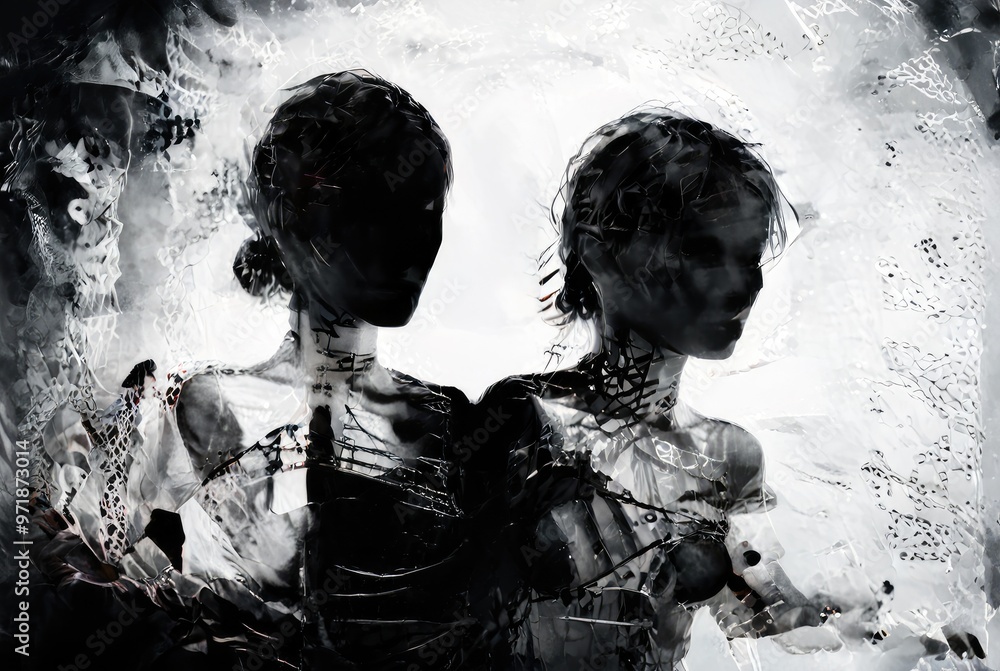 Human trafficking and kidnapping, modern slavery, woman sexually