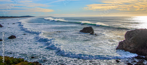 Waves at the ocean