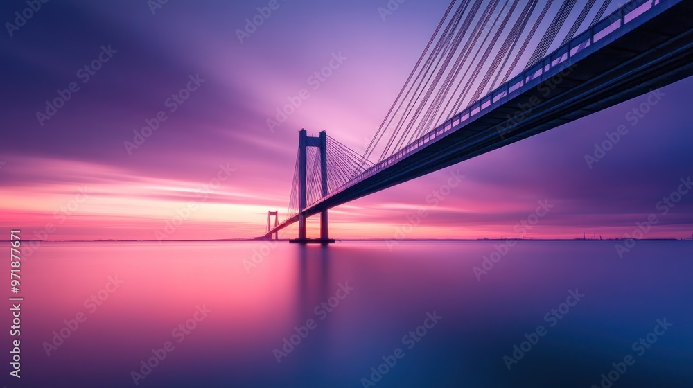 Fototapeta premium Bridge Sunset