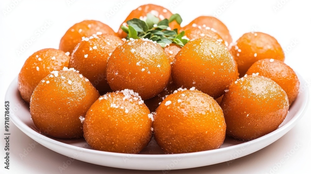 Sweet Gulab Jamun Indian Dessert Balls in Bowl Sweet Gulab Jamun Indian Dessert Balls in Bowl