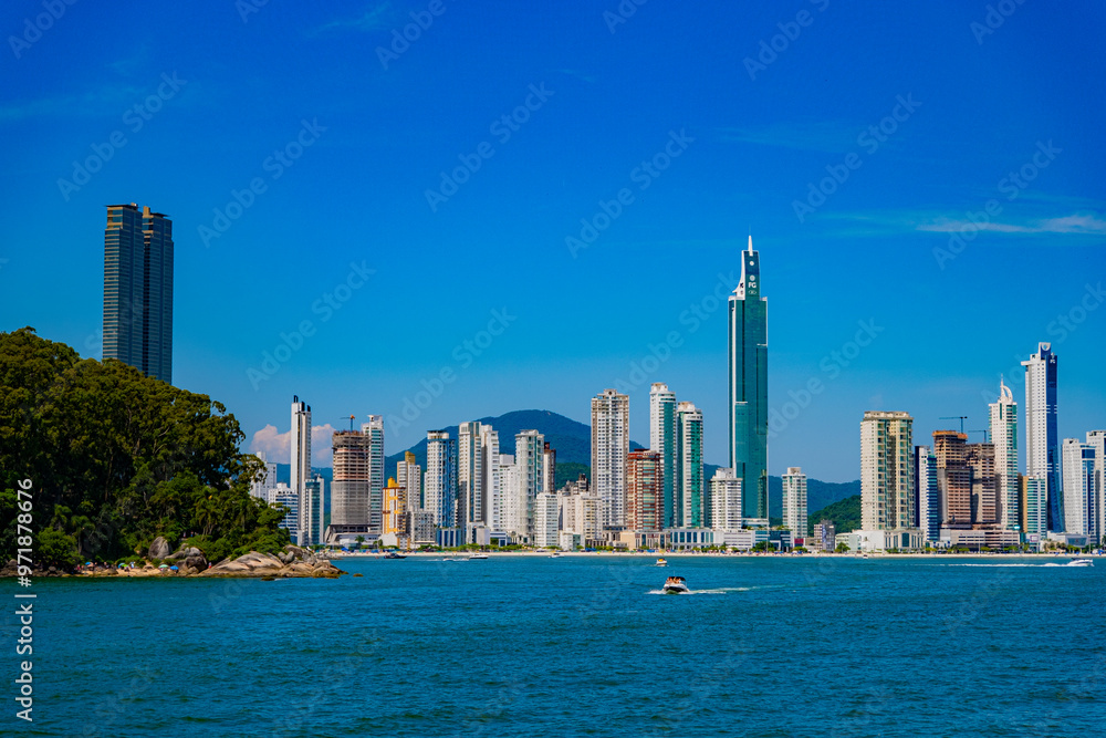 Naklejka premium CIDADE DE BALNEÁRIO CAMBORIÚ - SANTA CATARINA