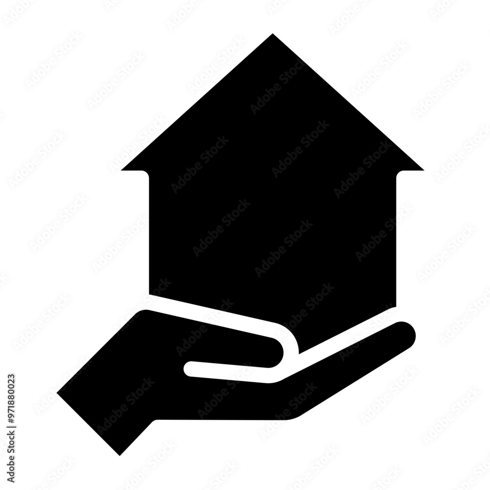 save home icon, house hand care icon save home icon, house hand care icon