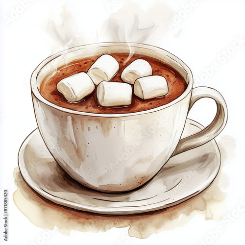 A cup of steaming hot cocoa...