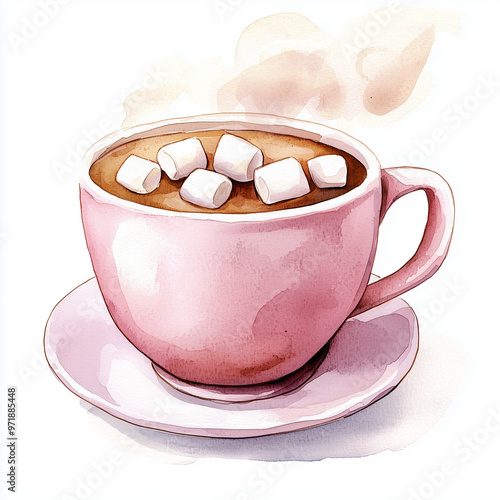 A cup of steaming hot cocoa...
