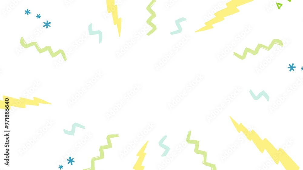Hand drawn radial speed lines (blue and green) Hand drawn radial speed lines (blue and green)