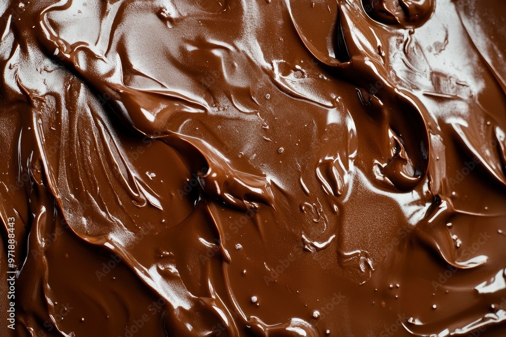 Processed collage of melted liquid chocolate texture. Background for banner, backdrop or texture for 3D mapping , ai Processed collage of melted liquid chocolate texture. Background for banner, backdrop or texture for 3D mapping , ai