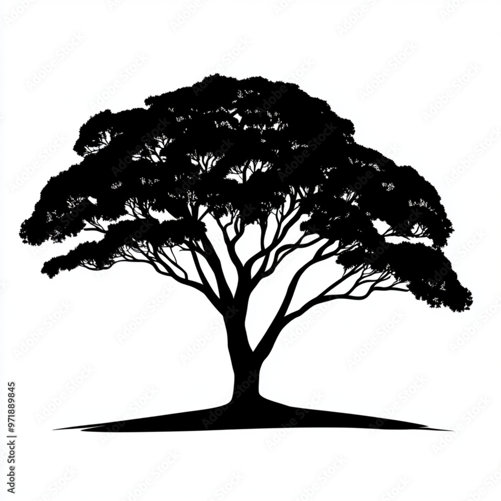 Fototapeta premium silhouette of a tree
