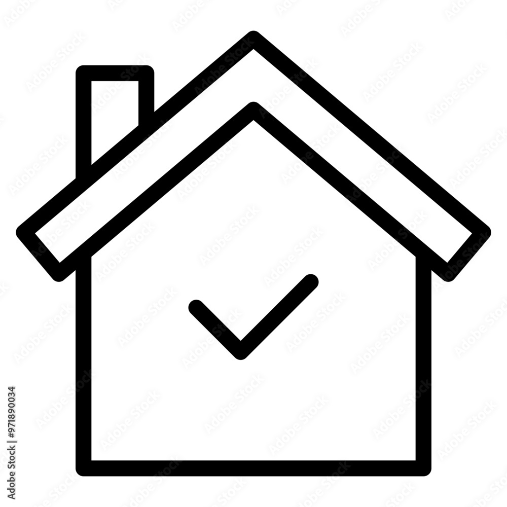 home house tick check mark icon
