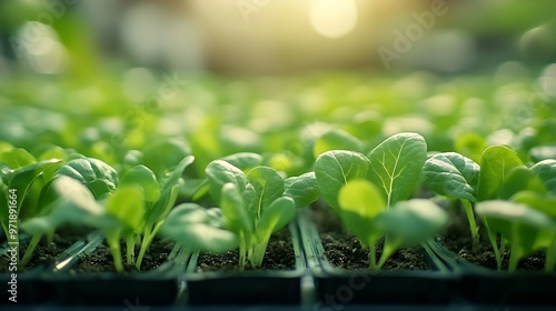 Ecobusiness company empower farmer with ecofriendly farming practice and clean agricultural technology Cultivate sustainable future nurturing plants to grow and thrive Gyre : Generative AI photo