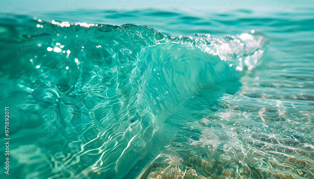 Serene Ocean Waves Gently Crashing at Sunset, Capturing the Beauty of Golden Light Reflecting Off the Water in a Calm and Peaceful Seascape Serene Ocean Waves Gently Crashing at Sunset, Capturing the Beauty of Golden Light Reflecting Off the Water in a Calm and Peaceful Seascape