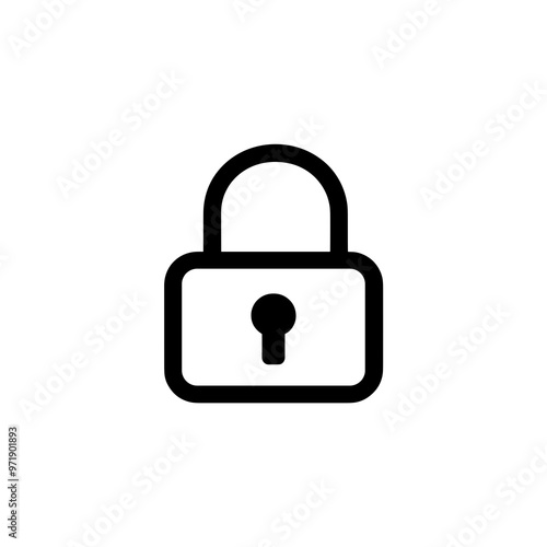 This black padlock icon symbolizes security and safety, often used to signify protected information in digital platforms and communication