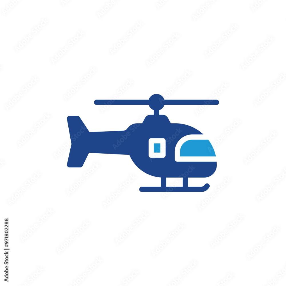 Helicopter icon vector Helicopter icon vector