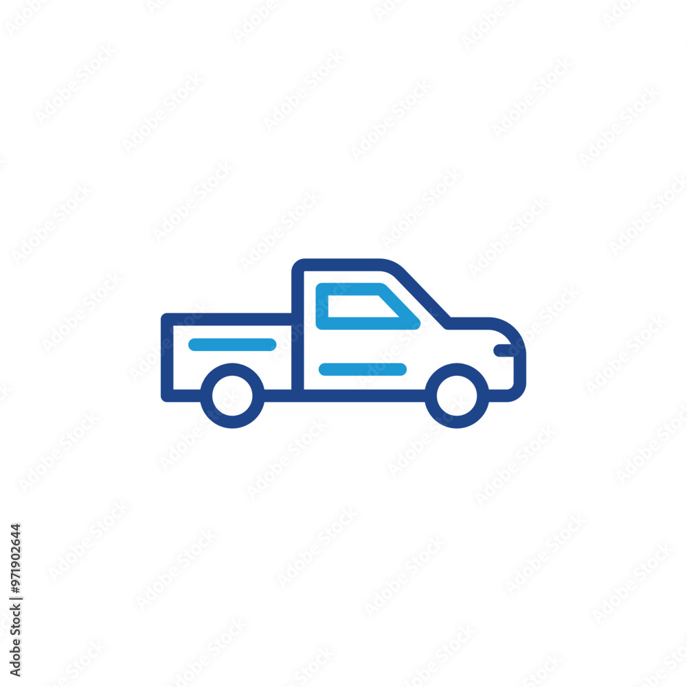Obraz premium pickup car icon vector