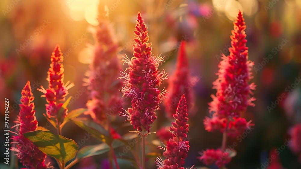 Red Amaranth Flower as background. Red Amaranth Flower as background.
