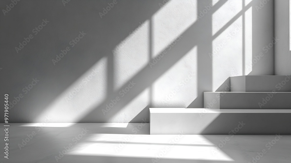 design three planes for design white corner and shadow : Generative AI design three planes for design white corner and shadow : Generative AI