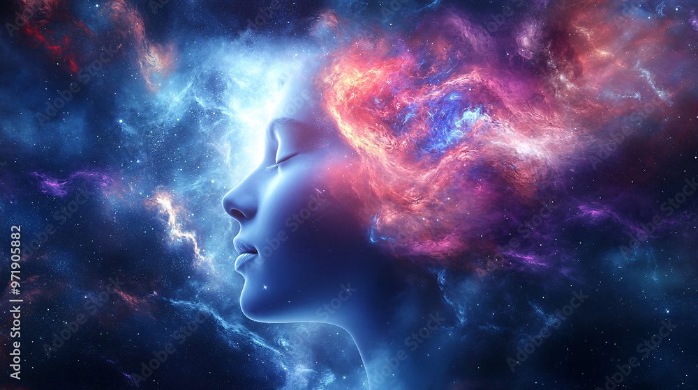 meditating, Yoga meditation outdoors. Glowing seven all chakra. person sits in a Salute pose, Kundalini energy.
meditating, Yoga meditation outdoors. Glowing seven all chakra. person sits in a Salute pose, Kundalini energy.