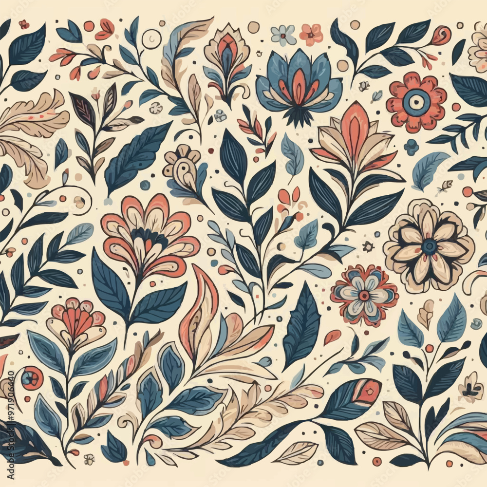 Obraz premium seamless floral pattern