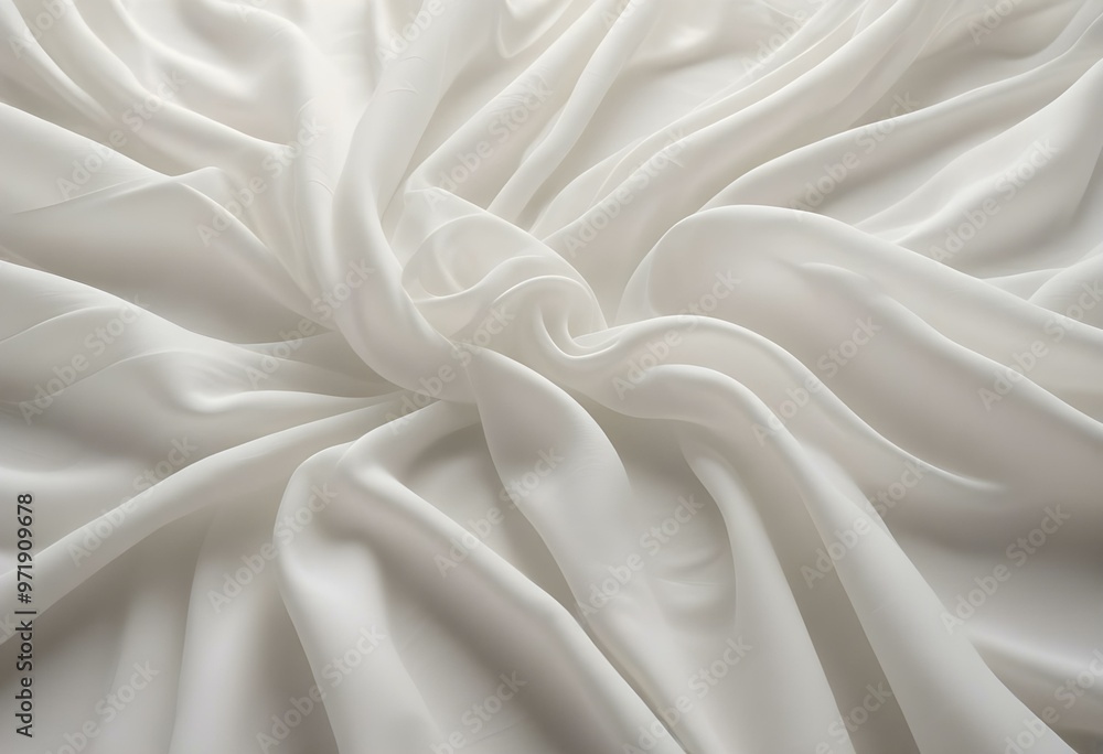 Fototapeta premium Swirling black and white fabric