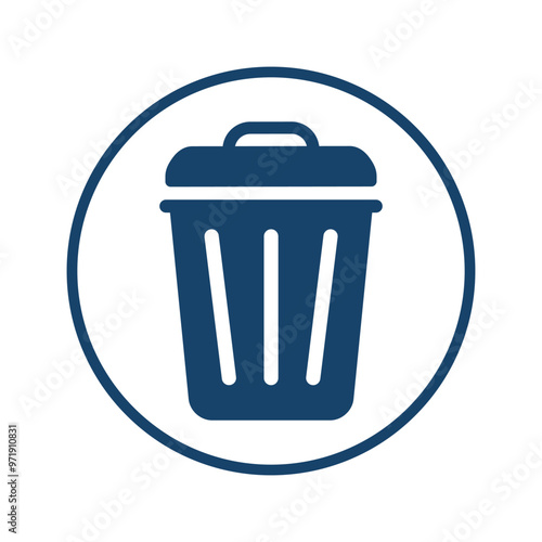 Garbage Can Icons Vector Design Template