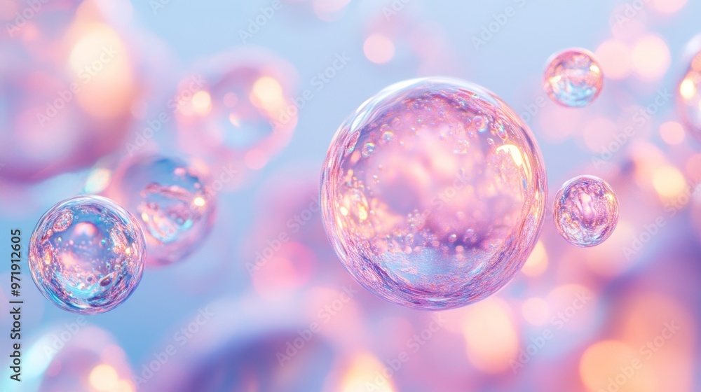 Abstract Bubbles in Pastel Colors Abstract Bubbles in Pastel Colors
