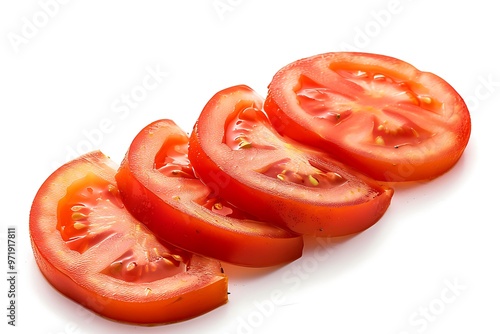 Tomatoes on white background High quality.