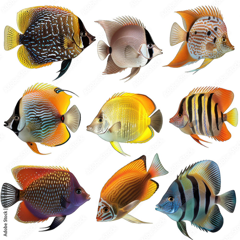 set of fish set of fish