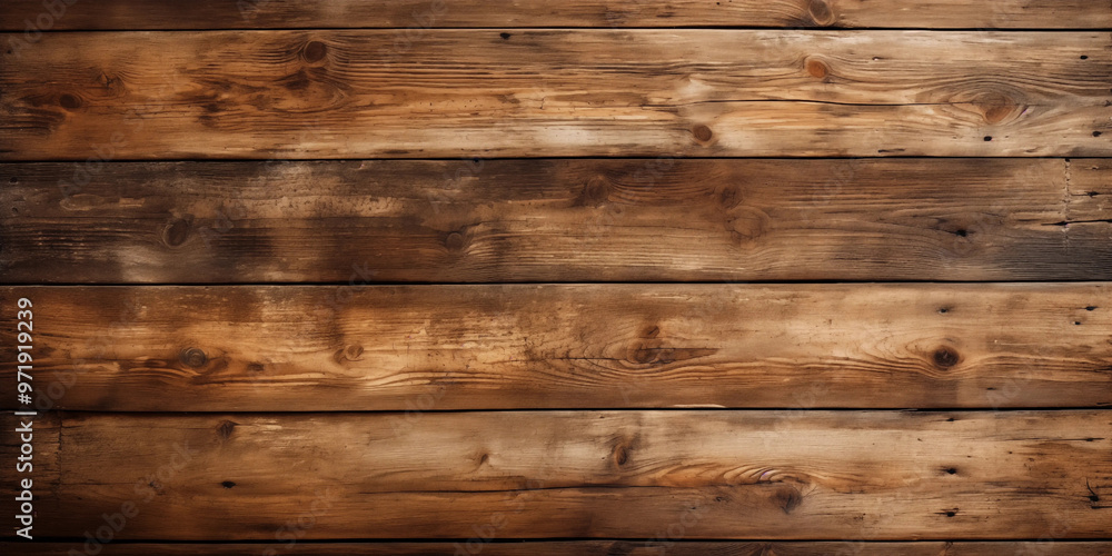 Naklejka premium Brown Wooden Plank Texture Background