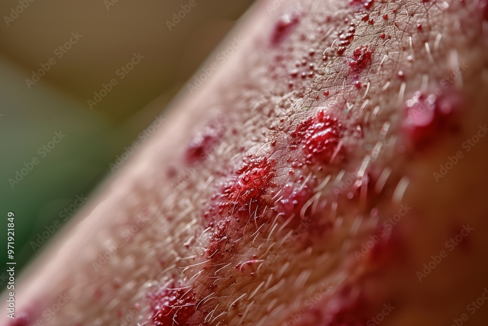 Fototapeta premium irritation of the child's leg