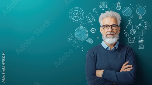 Wallpaper Mural Flat design of a physics equation on a blackboard Torontodigital.ca