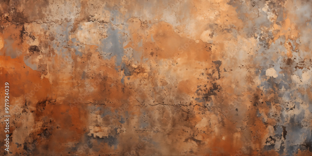 Grunge Texture Brown and Grey Cracked Wall Grunge Texture Brown and Grey Cracked Wall